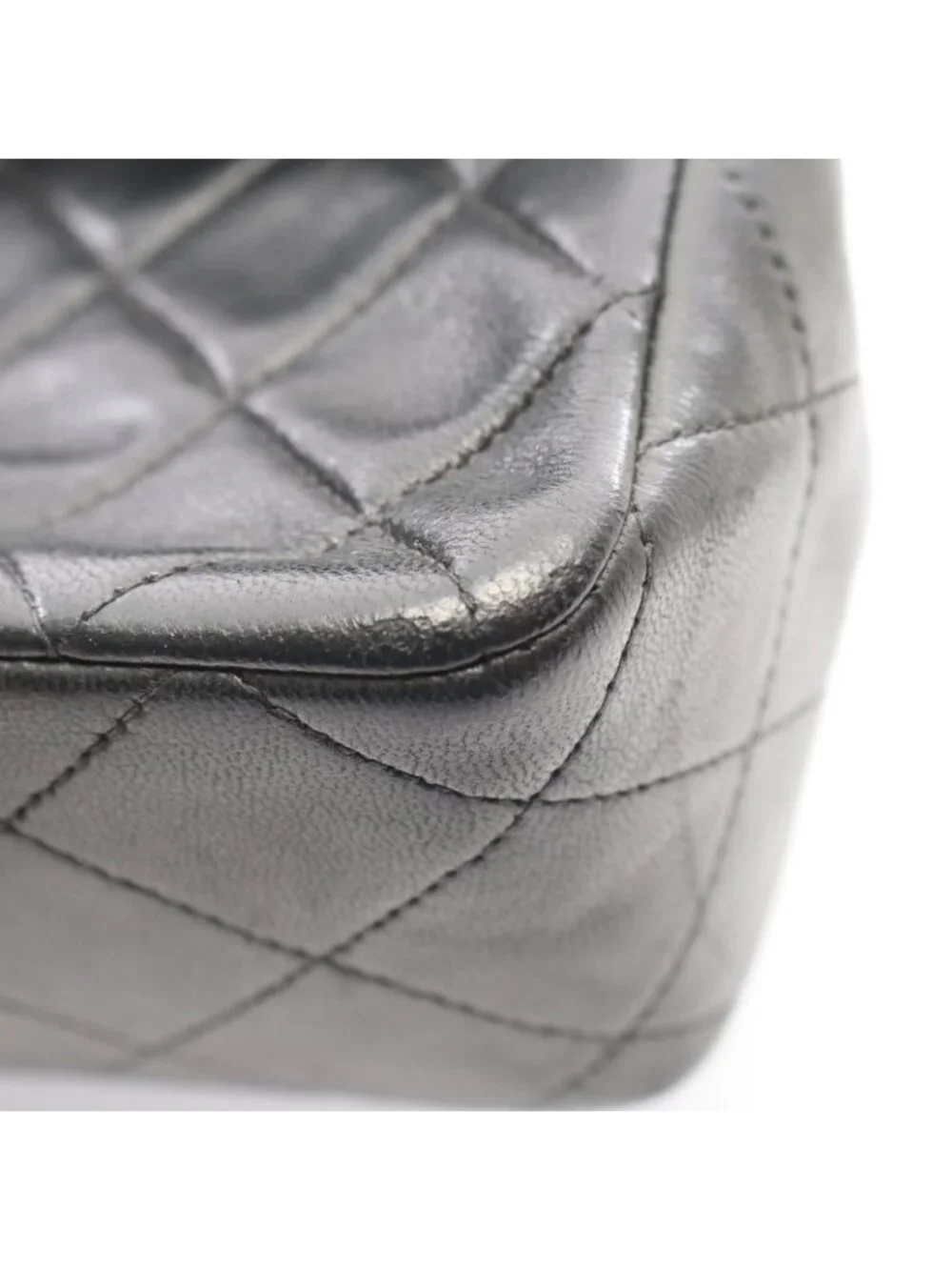 Chanel Shoulder Bag Mini Quilted 20 Black Lambskin Mini Chain